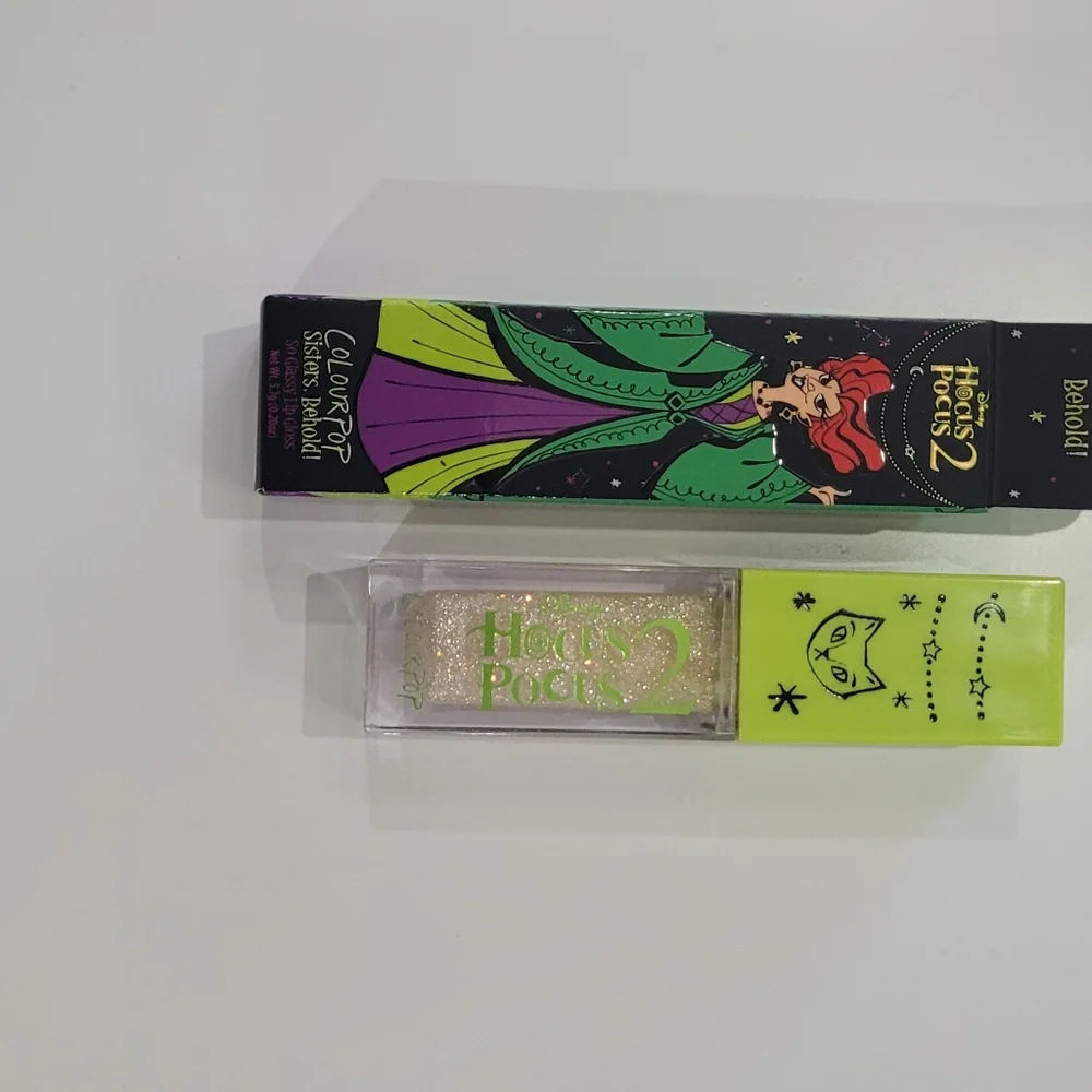 ColourPop Hocus Pocus 2 Glitter Lip Gloss Sisters Behold Shine Makeup